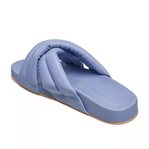 New French Connection Hayden Criss-Cross Flip Flop Slide Sandals - Picture 3 of 13